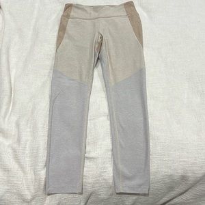 Outdoor Voices Tan/Grey Color block Leggings - size M